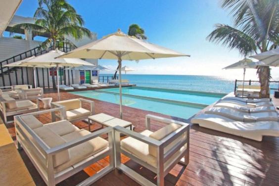 Beachside Corasol El Amanecer de Frida para 2 personas Playa del Carmen Bagian luar foto